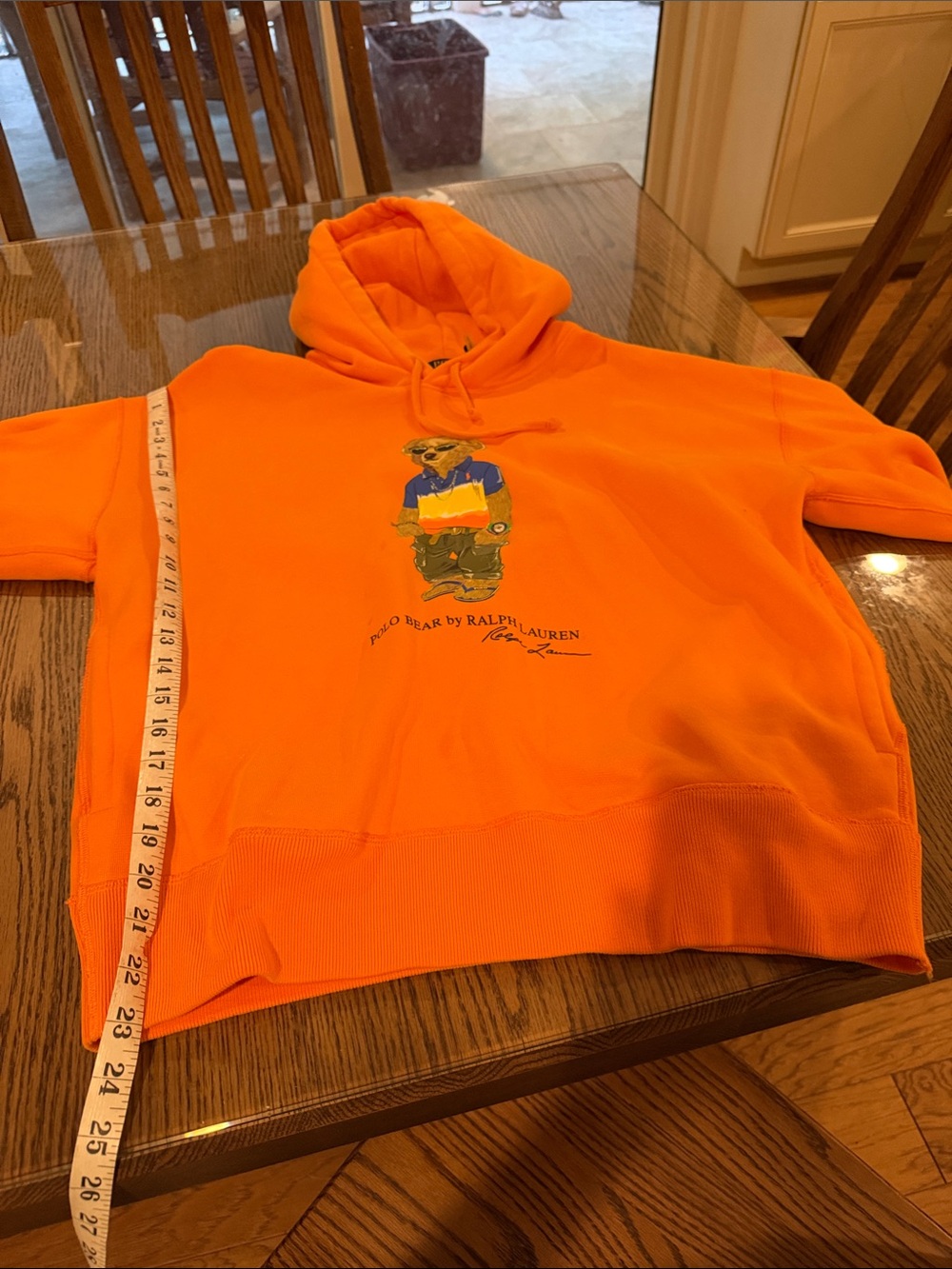 Ralph Lauren Orange Polo Bear Hoodie